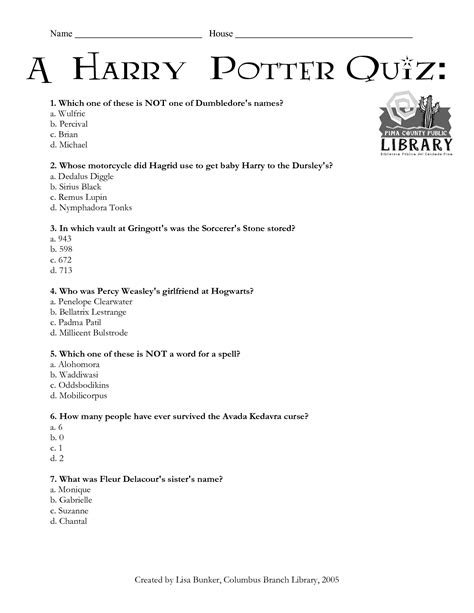 Harry Potter Questions With Answers Questyama