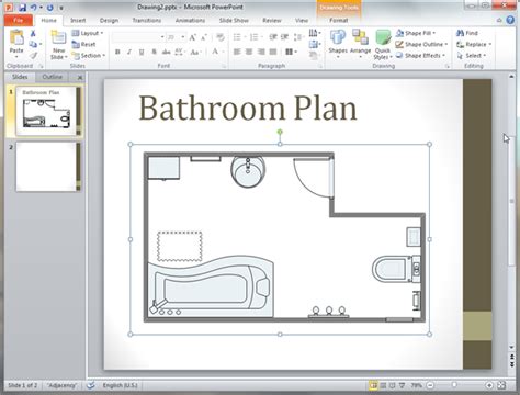 Wc stands for water closet, which shows the location and layout of the bathroom, and hw stands for hot water, which will indicate. Bathroom Plan Templates for PowerPoint