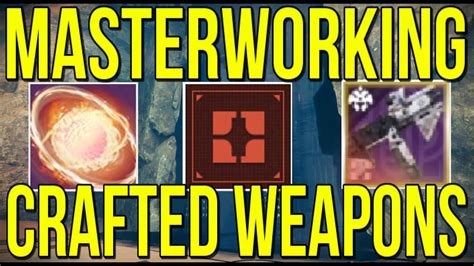 How To Masterwork Crafted Weapons New Weapon Crafting Guide Weapon Xp