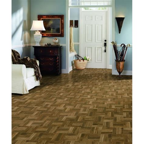Armstrong Flooring Terraza Parquet Wood 12 In X 12 In Water Resistant