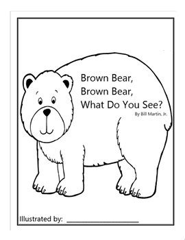 Coloring Brown Bear Brown Bear Printable Book Pdf - Kids and Adult