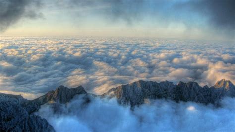 Clouds In Mountain Top Wallpaper By Lise