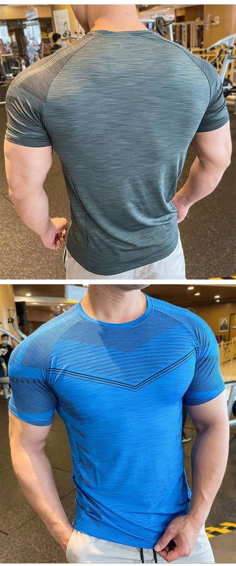 Breathable Quick Dry Mens Sports And Outdoor Training T Shirt Mens