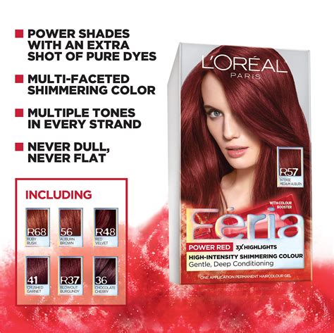 Buy Loreal Paris Feria Multi Faceted Shimmering Permanent Hair Color C74 Intense Copper Pack