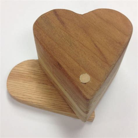 Handmade Wooden Heart Trinket Box