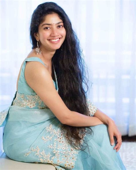 Sai Pallavi Is All Things Pretty In Sky Blue Saree At Love Story