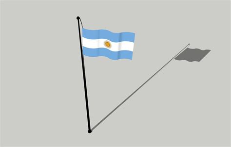 3d Flag Of Argentina Banderas Cgtrader