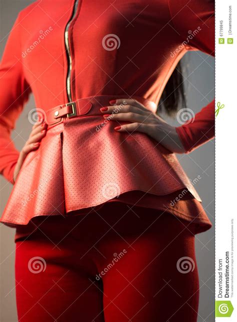 Red Basque On Girl Stock Image Image Of Body Hairstyle 67799845