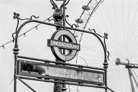 London Underground Westminster Station And London Eye London Great