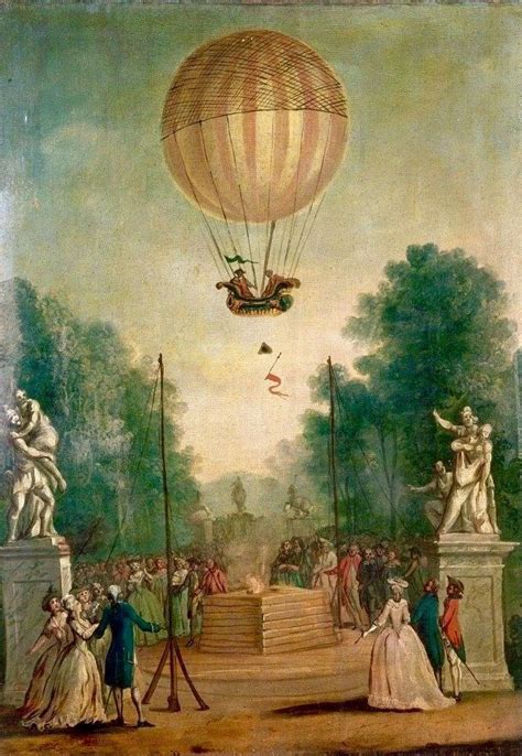 Flight Of The Montgolfier Brothers Over The Tuileries 1783 Air