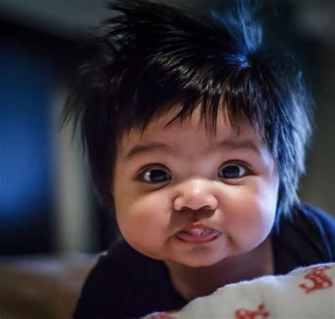 45 Adorably Hilarious Babies And Their Full Heads Of Crazy Hair Cute