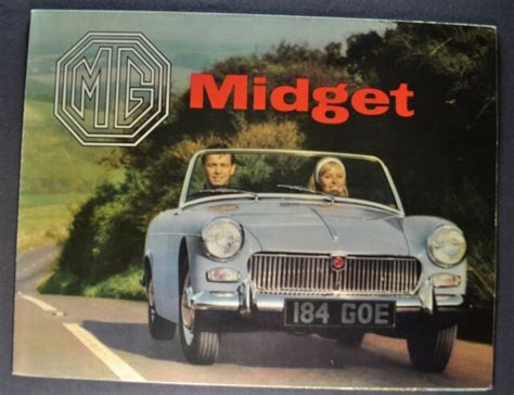 Mg Midget Sales Brochure Folder Excellent Original Ebay