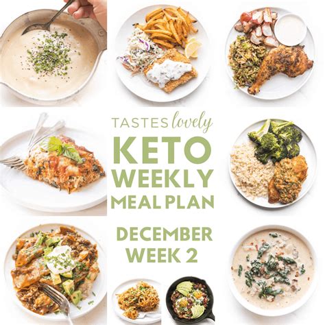 Keto Weekly Meal Plan December Week 2 Tastes Lovely