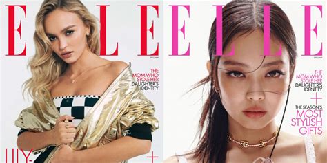 Blackpinks Jennie Stuns On The Cover Of Elle Us Alongside The Idol Co Star Lily Rose Depp