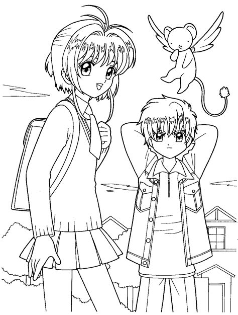 Cardcaptor Sakura Coloring Pages Best Coloring Pages For Kids