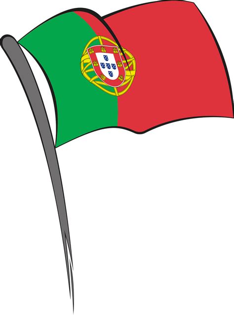 Flag Portugal Nation Green Red Png Picpng