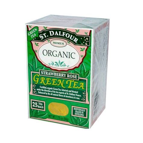 Green Strawberry Rose Tea Organic St Dalfour 25 Bag Organic Green