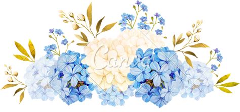 Blue Watercolor Png Free Watercolor Flowers Blue Flowers Textures