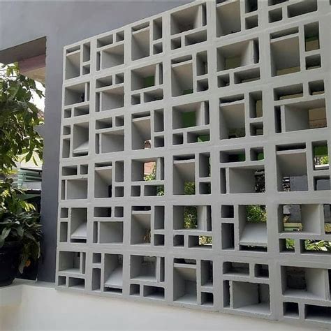 Roster Beton 4 Lubang | Desain rumah 2 lantai, Desain fasad, Desain dinding