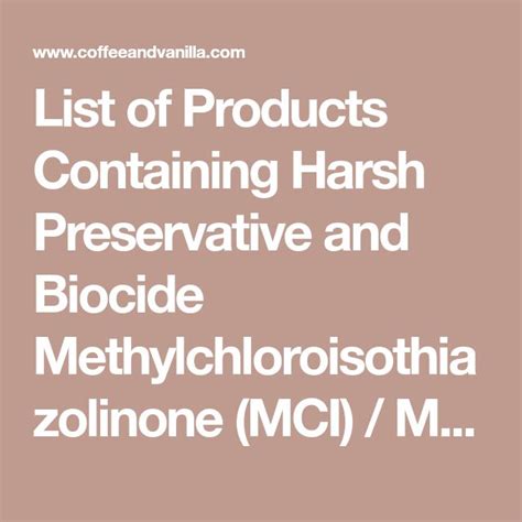 Harsh Preservatives Found In Many Cosmetics And Household Products
