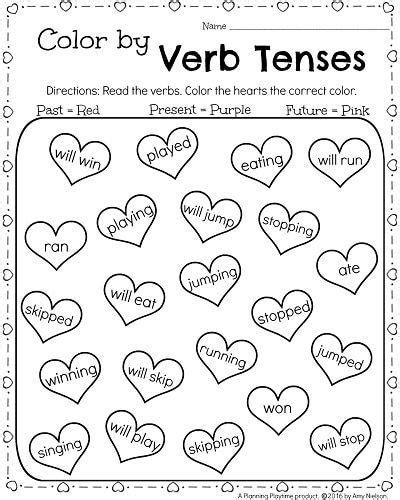 Action Verbs Coloring