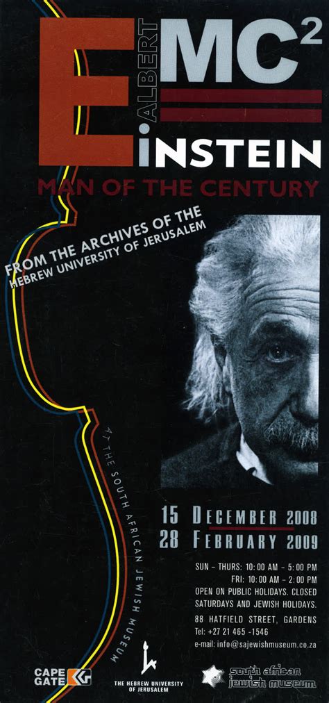 Brochures E Mc2 Albert Einstein Man Of The Century South