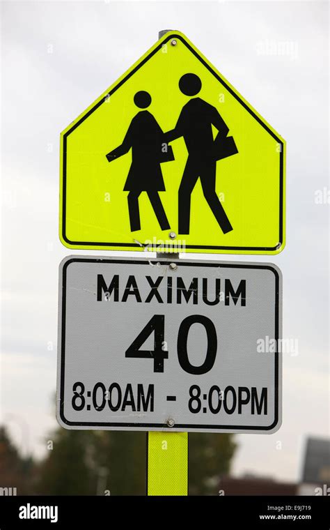 Warning School Sign Hi Res Stock Photography And Images Alamy