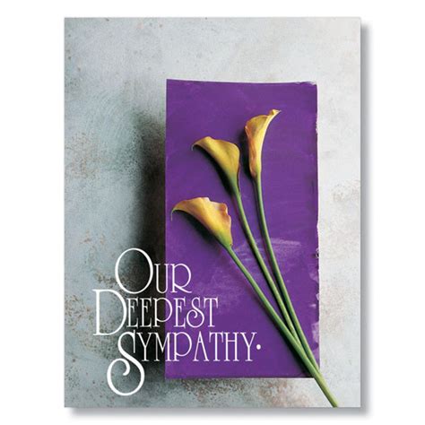 With deepest sympathy, with heartfelt condolences, our sincere sympathy With Our Deepest Sympathy Card