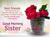 These messages act as a sensitive. Good Morning Wishes For Sister - Good Morning Pictures ...