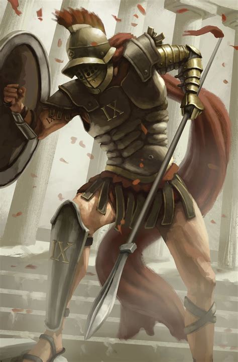 Roman Spear And Shield Morgan Ketelaar Jarass On Artstation At