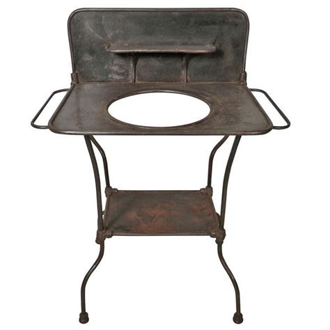 Antique Metal Wash Stand At 1stdibs
