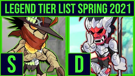 Brawlhalla Legend Tier List Spring 2021 Youtube