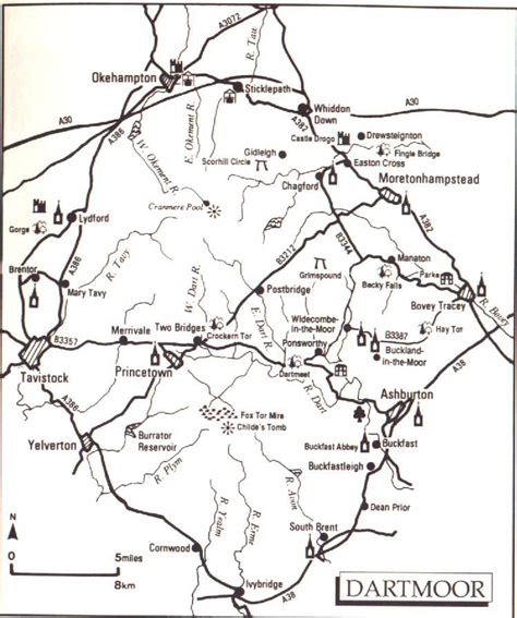 Dartmoor Map