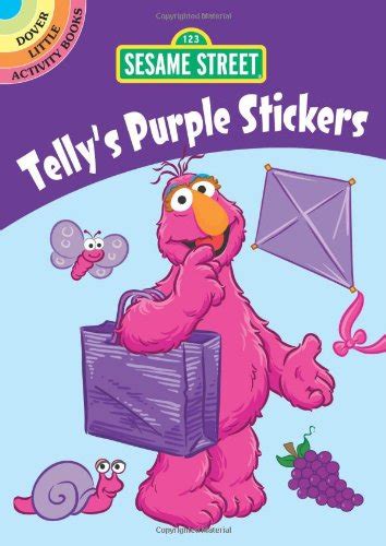 Sesame Street Tellys Purple Stickers Br