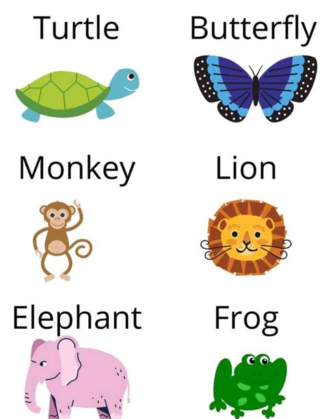 Animal Charades Cards Printable