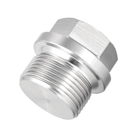 M24 X 15 Male Outer Hex Head Plug 304 Stainless Steel Solid Thread