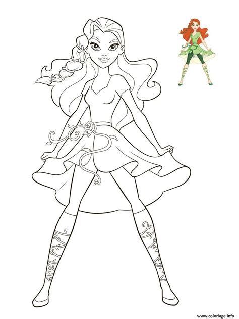 Coloriage Poison Ivy Dc Super Hero Girls