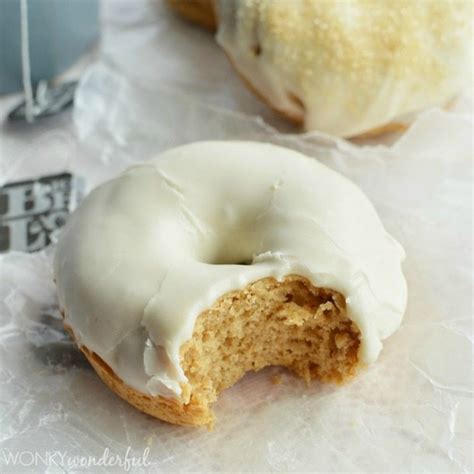 Teatime Baked Donuts With Cream Sugar Glaze Wonkywonderful