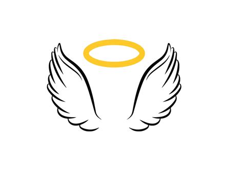 Angel Wings Svg Angel Wing Vector Angel Svg Halo Svg Angel Etsy In