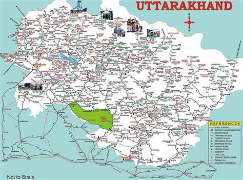 Uttarakhand Tourism Map Uttaranchal Tourism Map Portal