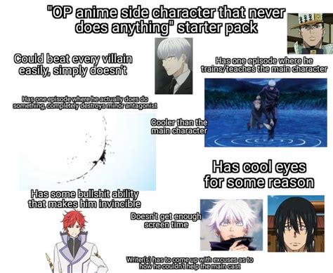 Op Anime Side Character That Never Does Anything Starter Pack R