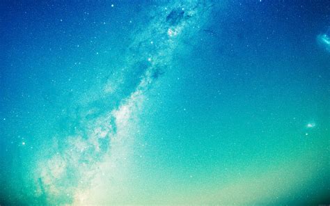 Download Blue Starry Galaxy Night Wallpaper