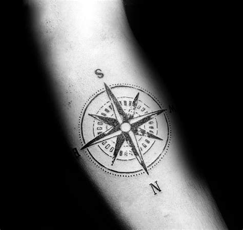 Compass Tattoo Design For Men Arm Foto Kolekcija