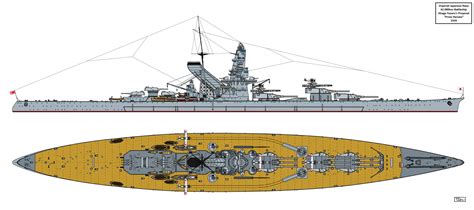 Hiraga Yuzurus 1929 Battleship Design All The Worlds Battlecruisers