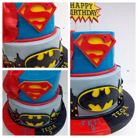 Spiderman And Batman Birthday Cake Your Treats Bakery