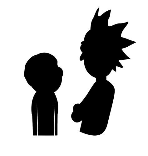 Rick And Morty Silhouette At Getdrawings Free Download