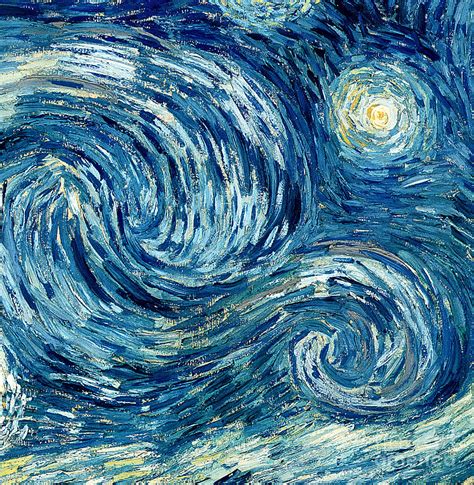 Detail Of The Starry Night 2 Painting By Vincent Van Gogh Pixels Merch