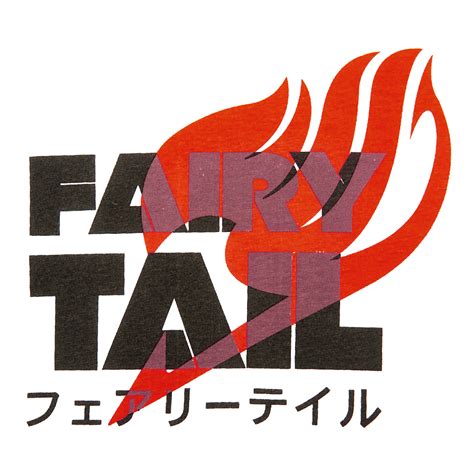 Fairy Tail Logo Katakana T Shirt Weiß Elbenwald