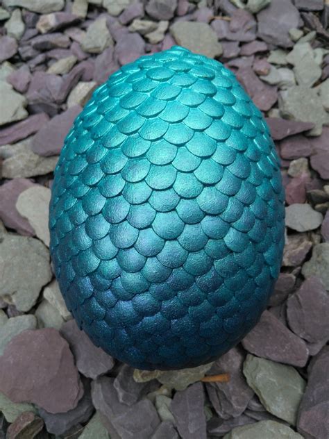 Large Sea Or Ice Dragon Egg Hand Painted Icy Blue To Dark Etsy Uk Dragon Egg Ice Dragon