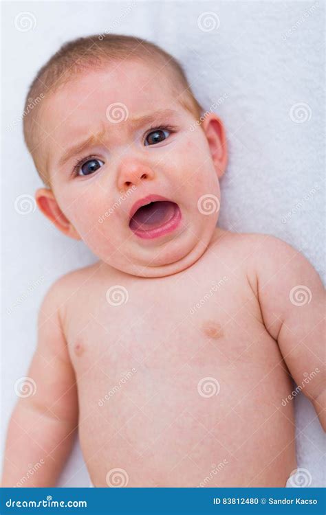 Funny And Angry Baby Face Stock Photo Image Of Indoor 83812480